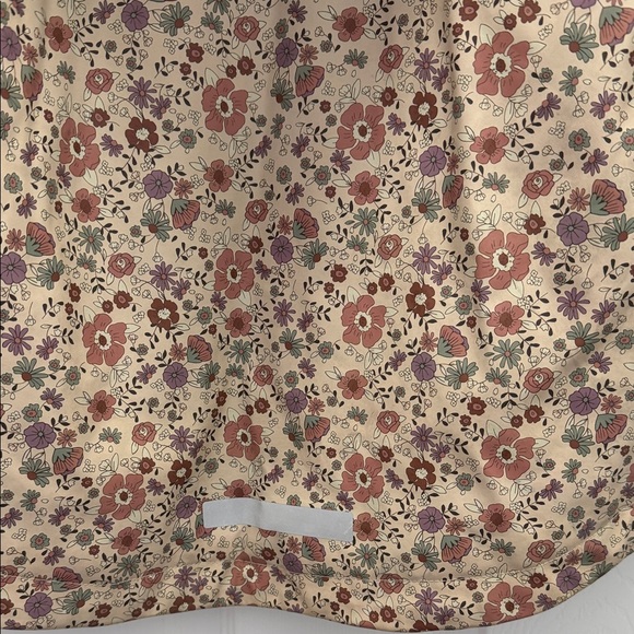 Zara Girls Floral Hooded Raincoat - Beige Pink - Picture 8 of 9